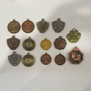 Assorted Metal Medals Collection